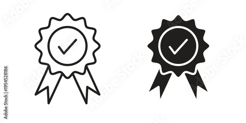 Badge icon collection on white background. Vector icon art.
