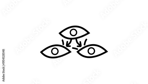 Cell Proliferation, black isolated silhouette