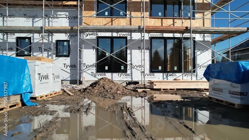 Residential construction site for safety training and project management