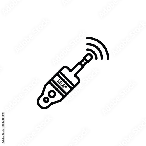 Digital Thermometer Displaying Normal Body Temperature Reading.