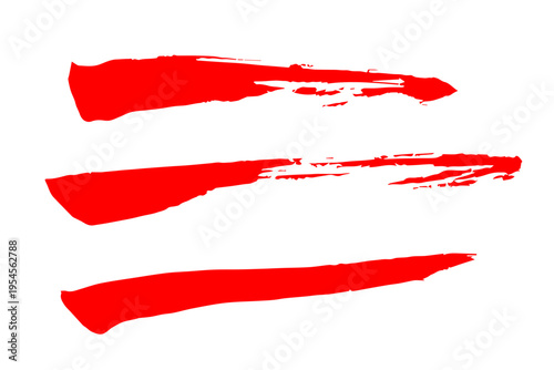 赤インクブラシストローク抽象テクスチャ背景素材