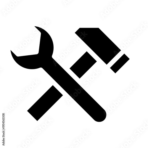 Oilfield Maintenance Tools  Solid Icon