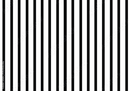 Bold Black and White Vertical Stripes Pattern.