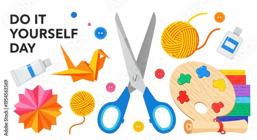 Diy crafting tools and supplies for creative hobbies and leisure activities