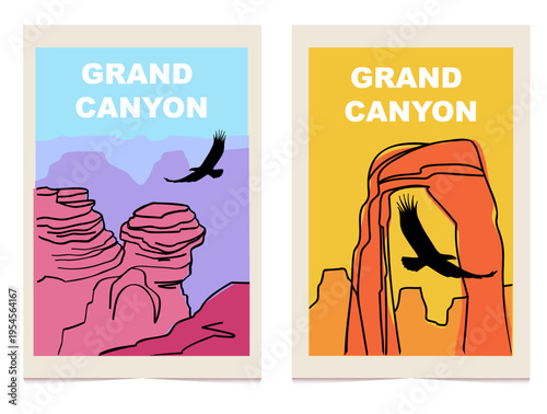 Vintage Grand Canyon National Park Travel Poster Collection