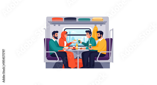 people eating on a train, meal, travel, transportation