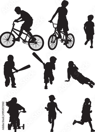 Set of backpacker silhouettes, hikers with backpacks traveling and trekking, mountain climbing people, outdoor adventure and camping activity icons.