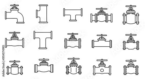 Various Industrial Valve Types Displayed.