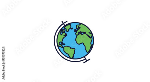 Globe with crossed airplane propellers.