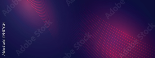 Futuristic purple abstract technology background with glowing particle lines and mesh network structure, dynamic digital wave concept for innovation and data flow