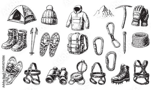 Winter Camping Gear Set