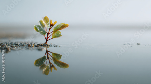 spiritual reflection on faith growing from the smallest beginnings into something great with christian encouragement sacred inspiration and hopeful copy space for message