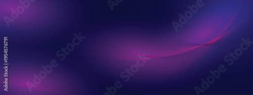 Futuristic purple abstract technology background with glowing particle lines and mesh network structure, dynamic digital wave concept for innovation and data flow