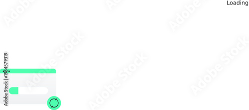 Web Loading Interface Illustration