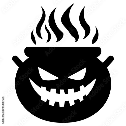 Witch Cauldron and Jack-o-Lantern Halloween Set