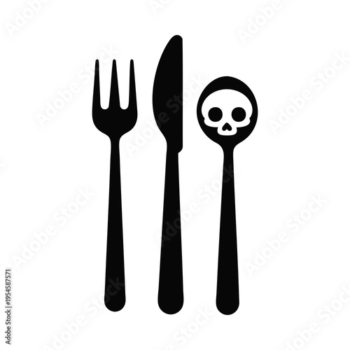 Halloween Cutlery Fork Knife Spoon Set