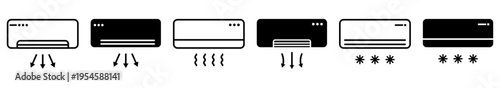 Set of air conditioning icon
