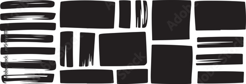 Ink brush stroke pack for logos and branding