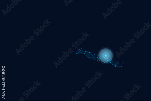 AI Data Network Background for SaaS Dashboard Technology Visualization