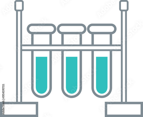Lab Rack With Reagent Bottles
