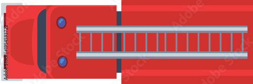 Fire Engine Water Hose Illustration