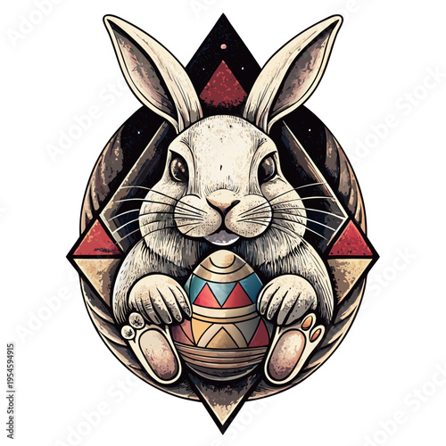 coniglio con uovo di Pasqua 07