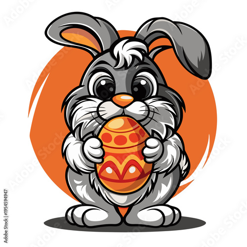 coniglio con uovo di Pasqua 02