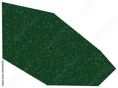 Circuit board map vector illustration of Malta – Digital PCB Territory, Transparent Background, Technology, Communication