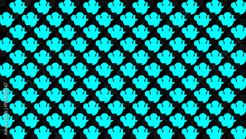 Retro Ghost Pattern on Dark Background vector background