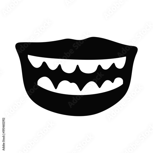 Smiling Jaw Teeth Expression