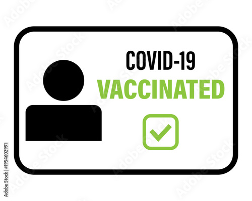 Vaccine passport icon