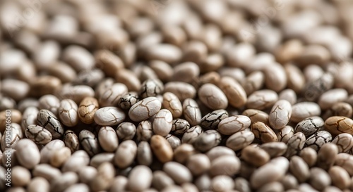 Hemp seeds close-up texture background.