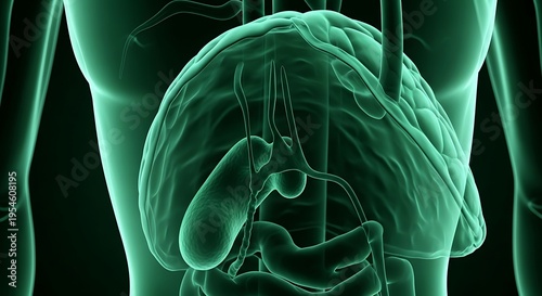 Human body anatomy medical illustration.