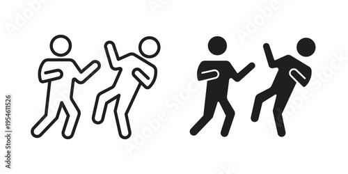 Assault icon in line design. editable stroke icon vector. EPS10