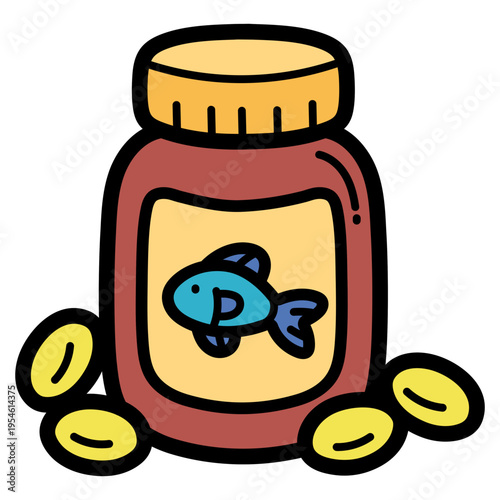 fish oil illustration