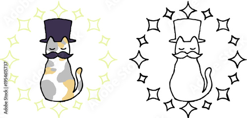 雄の三毛猫_男爵