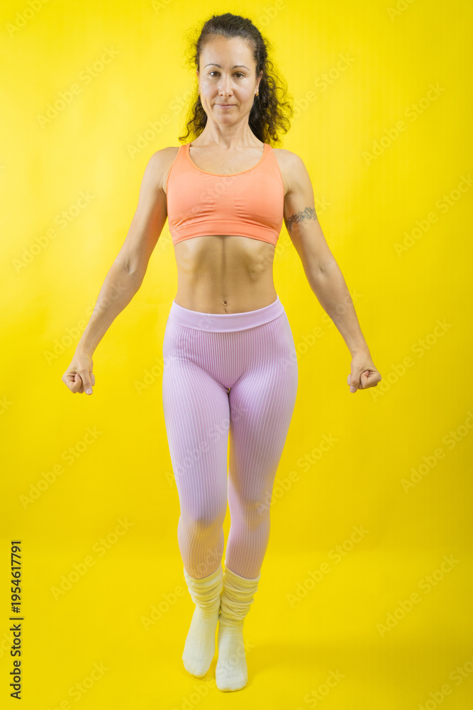 Fototapeta premium Athletic woman showcasing fitness and active lifestyle