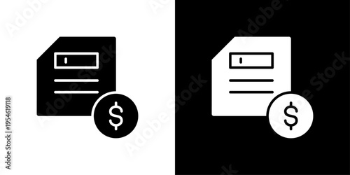 Savings Icon Sheet Black And White