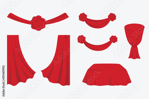 Red Theater Curtain decoration