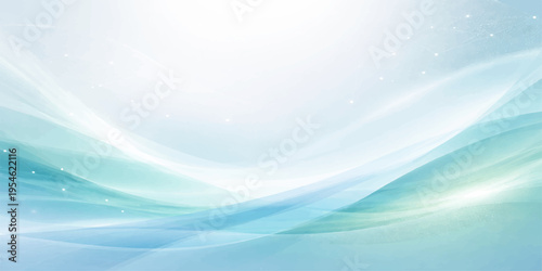 A bright futuristic abstract blue background featuring soft motion waves and light vector lines for a professional business technology backdrop