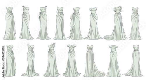 Elegant White Dresses Collection: Bridal, Evening, and Formal Gowns