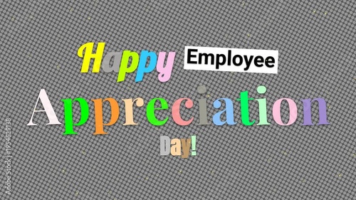 Colorful animated text reveals 