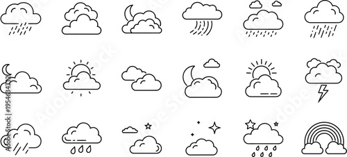 Weather icons for forecasting and climate information