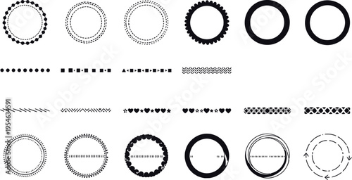Various Circular Border and Divider Designs