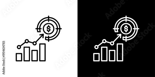 Target Icon Sheet Black And White