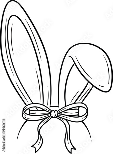 Coquette Bunny Bow and Ears Pastel Spring Sweatshirt Graphic