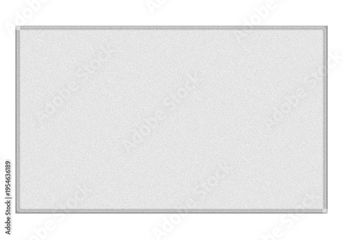 Cuadro en lienzo Rectángulo de papel con textura granulada en color gris claro con borde biselado