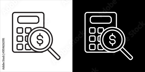Budget Icon Sheet Black And White