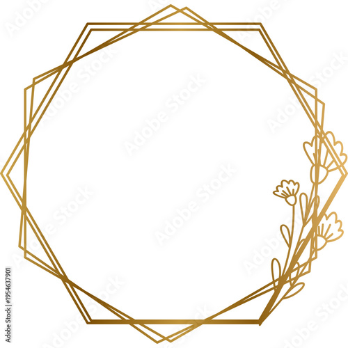 Geometric Flower Decor