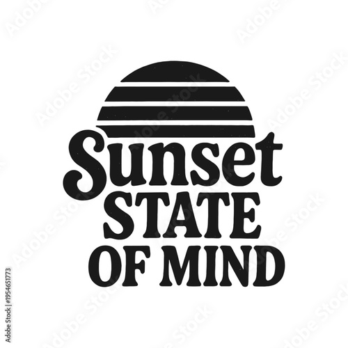 Sunset state of mind logo design